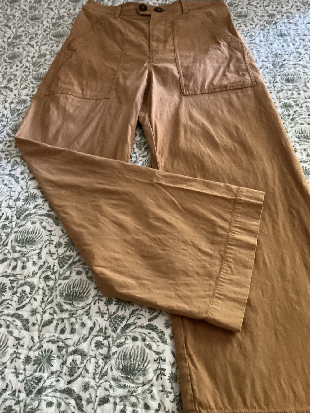 Anthropologie Maeve High Waisted Linen Pants